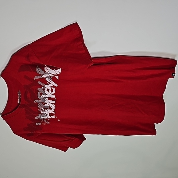 Hurley medium red classic fit short sleeve shirt - Picture 2 of 6